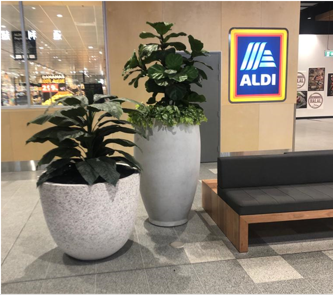 Artificial plants in Shopping Centres
