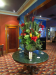 Large artificial floral outlet arrangements